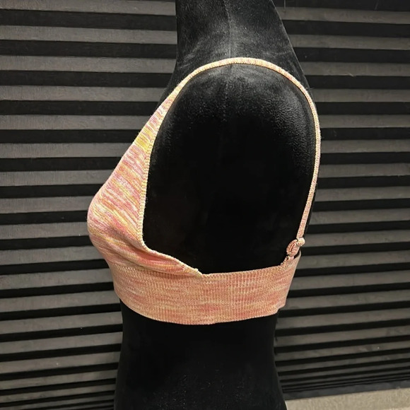 Callahan Knitwear Cropped LS Cardigan Bralette Pink &‎ Orange Set Large  NWT - Picture 3 of 14